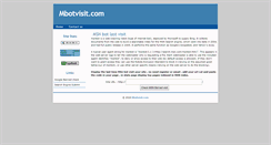 Desktop Screenshot of mbotvisit.com